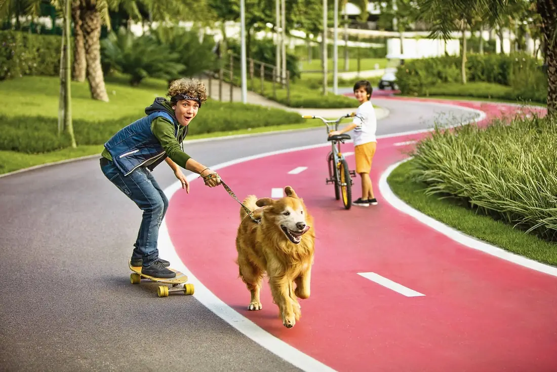 Ciclovia e pista de cooper